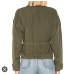 Pam & Gela  Slouchy Drawstring Jacket Olive Photo 1