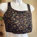 Athleta  Contender Printed Bra Ancient‎ Forest Leopard Size L Yoga Workout Gym Photo 1