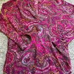 Ralph Lauren Lauren  Paisley purple pink maroon Blouse Photo 0