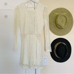 Tobi NWT White/Ivory Coachella Boho Long Sleeve Open-Back Lace Dress | Size: XS Photo 1