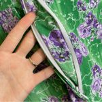 Shandar Nightgown Nursing‎ Breastfeeding Maxi Green Floral Sleepwear Pajamas Pjs Size M Photo 10