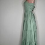 The Comfy And Ready Sally Spaghetti Strap Dress In Green Size Small Photo 6