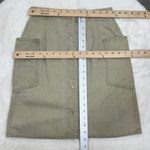 Vintage Coca Cola Snap Front Side Cargo Pocket Denim A Line Skirt Khaki‎ 6 XS Green Photo 11