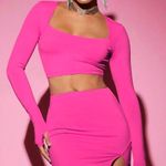 SheIn Pink Matching Skirt Set Photo 0