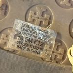 Tory Burch ‎ Emmy Leather Thong Sandals Size 10.5 Flat Logo Photo 10