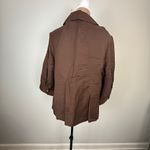 Avenue  Brown Trench Coat with Large Buttons Photo 8