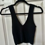 Urban Outfitters black sleeveless V neck crop top Photo 3