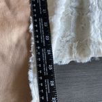 Womens Faux Suede Open Front Vest Size M Brown w/Sherpa Lining Raw Hem W/ Pocket Size M Photo 7