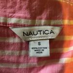 Nautica  Pink & White Striped Tie Waist Top S NWT Photo 14