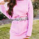 These Three Boutique Hot Pink Sweater Dress Photo 0