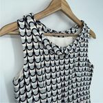 Boden Martha Roll Collar Sleeveless Sheath Dress in Ice Grey Retro Spot Blue 2P Photo 8