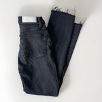 RE/DONE Originals High Rise Ankle Crop Jeans Faded Black 25 Raw Hem Button Fly Photo 10