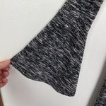 Aakaa Woman's Sz L Marled Gray Long Flared Bell Sleeve Mock Neck Sweater Dress Photo 1