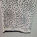 Talbots Petite Cream Polka Dot Sleeveless Sweater Photo 2