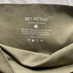 Set Active  Workout Athletic Leggings Size Medium Green Athleisure Active Gym Photo 4