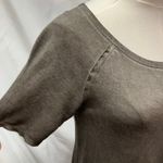 Dantelle  Oil Dye Ruffle Hem Tunic Top Grey Womens small Drop Waist‎ Boho Grunge Photo 5