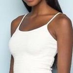 Brandy Melville White crop smocked izzy tank top Photo 0