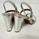 BCBGMAXAZRIA BCBGMaxAzaria Metallic Silver Heeled Sandals 364 Photo 4