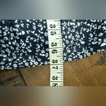 Navy with white flowers dress medium tiered bottom Blue Photo 5