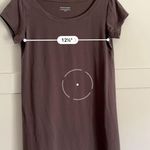 Eileen Fisher  Organic Cotton Stretch Jersey Dress - Grey Size XS Photo 4