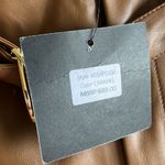 Marc New York NWT  Andrew Marc  Cognac Faux Leather Cropped Belted Pants Photo 6