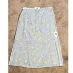 Emma James Women’s Cottage Flowers & Butterflies Blue/yellow Maxi Skirt 16P Photo 4