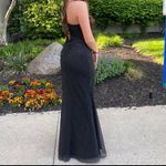 Black Corset Glittery Gown Size 6 Photo 2