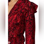 Ba&sh - Sahara Dress Red Snake Print Size XS Photo 3
