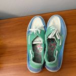 Sperry  Top Sider Biscayne Blue Green White Canvas Boat Shoe Slip On‎ Casual 9.5 Photo 4