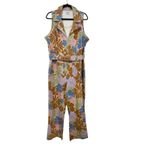 Show Me Your Mumu Show Me Your Mumu Jacksonville Cropped Jumpsuit Retro Floral Hippie Women's XXL Photo 2