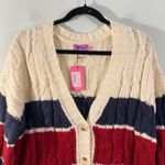 Edikted  Women Cream Tinsley Oversized Cable Knit Cardigan Size XS/S NWT Photo 2