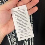 NWT Gypsie Blu Kaftan House Dress Beach MuMu OS Fits Most Black White Aztec Long Photo 4