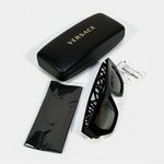 Versace  53mm Irregular Sunglasses VE4432U Black NEW Photo 15