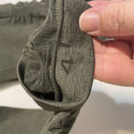 Lululemon  Olive Green High Rise Crop Leggings Ruched Bottoms Athleisure‎ Photo 4