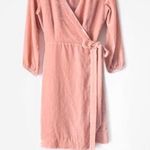 J.Crew Blush Pink Classic Wrap Dress Photo 2