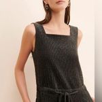 Missing You Already Corduroy Square Neck Jumpsuit Black Size L Photo 11