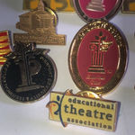 Vintage Fairmont State College University Emeritus Club Pierpont Tech Pin Lot Gold Photo 1