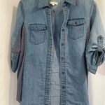 Ci Sono Blue Button Down Shirt Relaxed Fit Photo 0