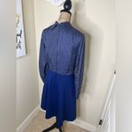 NTM: Vintage Herman Marcus Dallas Navy Polka Dot Bow Tie A Photo 14