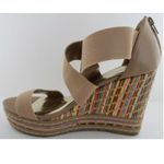 Charles David Letti Womens Camel Strappy Wedge 11 Photo 3