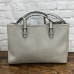 Michael Kors  Light Gray Saffiano Leather Jet Set 3 With Compartments Photo 2