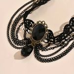 Gothic‎ Black Retro Style Multilayer Chain Lace Anklet Photo 1