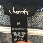 Justify Floral Navy Oversized Boxy Sweatshirt Medium Photo 3