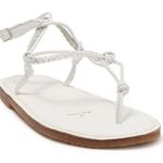 Free People White Caroline Cali Braided Strappy Leather Sandals Size 10 NWT Photo 0
