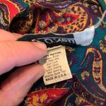 70's 80's Vintage Patty O’Neil Paisley Suede Waist Dress Size 4/6 (vintage 10) Blue Photo 8