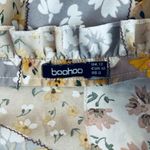 Boohoo  Strapless Patchwork Dress in Cream and brown Size 8 Photo 2