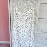 Elodie white delicate ditsy floral knot-front tie at bust cottagecore mini NWT L Photo 3