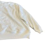 Gap Oversized Pullover Sweatshirt Sweater White Gold Silver Logo Stretch Size XL Photo 10