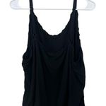 Old Navy  Women’s Black Tank Top 3X Plus Cami Thin Strap Y2K Whimsigoth Ruffle Photo 2