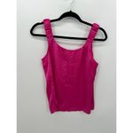 1. State Womens Barbie Pink Satin Tank Top Size Small Career Business Weekend Photo 1